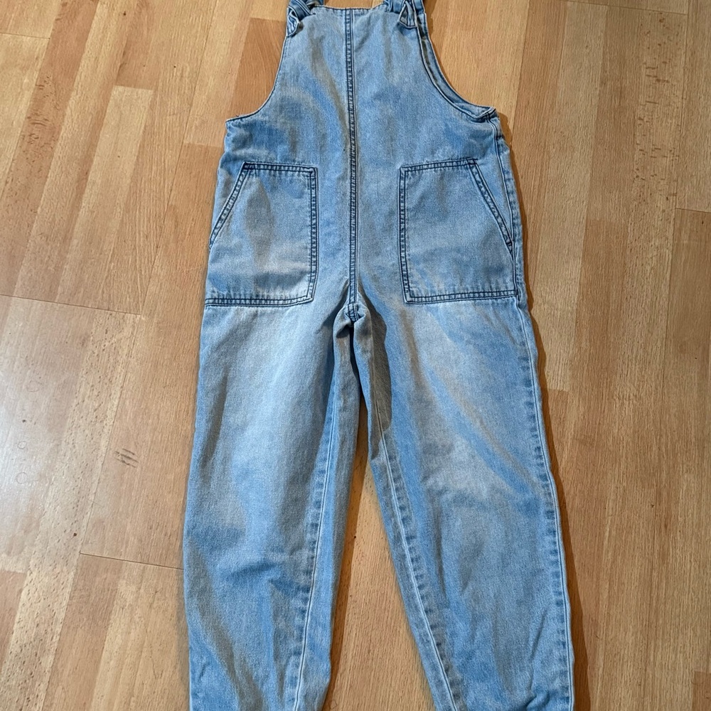 Vanilla Star Blue Denim Overalls Girls Small